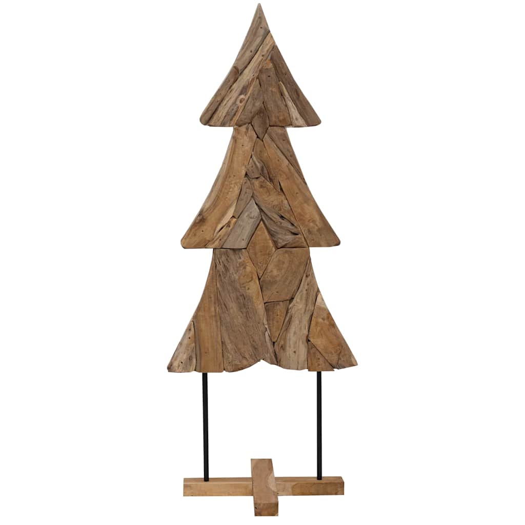 Weihnachtsbaum mit Ständer Braun 150 cm Massivholz Teak