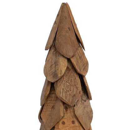 Weihnachtsbaum mit Ständer Braun 110 cm Massivholz Teak