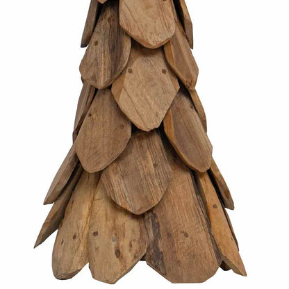 Weihnachtsbaum mit Ständer Braun 110 cm Massivholz Teak