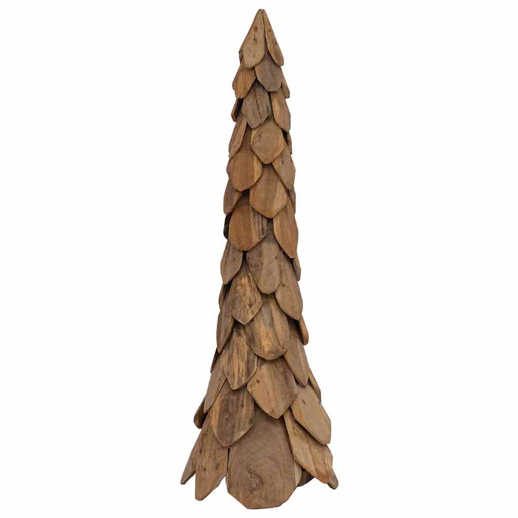 Weihnachtsbaum mit Ständer Braun 110 cm Massivholz Teak
