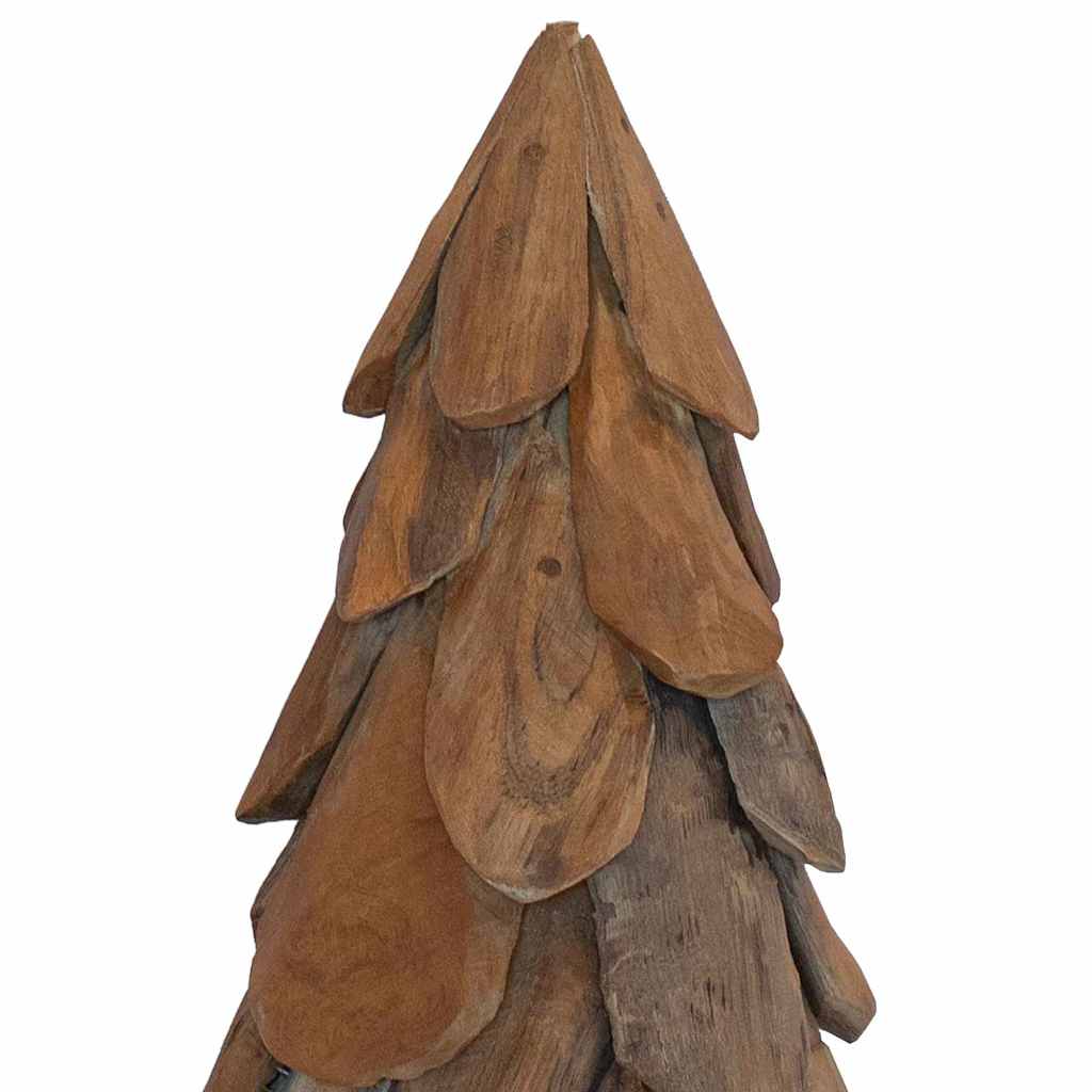 Weihnachtsbaum mit Ständer Braun 90 cm Massivholz Teak