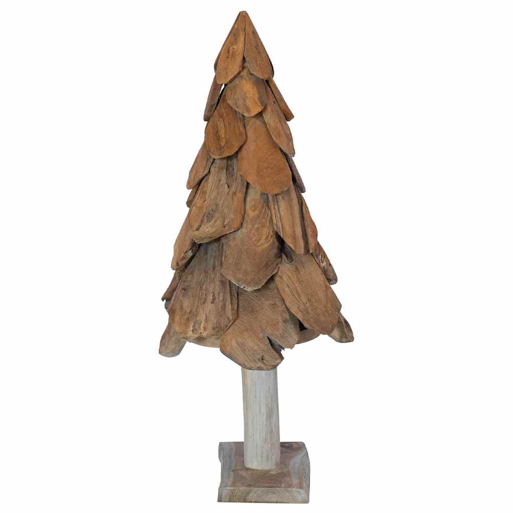 Weihnachtsbaum mit Ständer Braun 90 cm Massivholz Teak