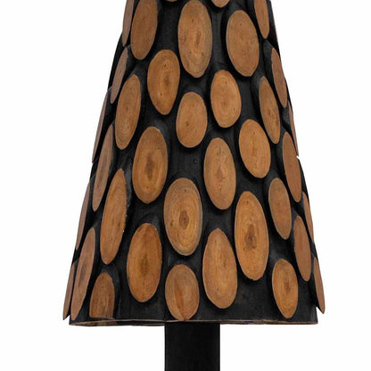 Weihnachtsbaum mit Ständer Braun 150 cm Massivholz Teak