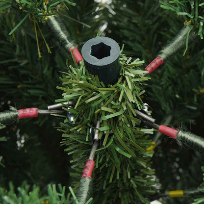 Künstlicher klappbarer Weihnachtsbaum mit Ständer Grün 150 cm