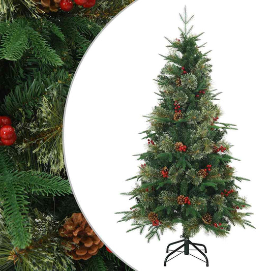 Künstlicher klappbarer Weihnachtsbaum mit Ständer Grün 150 cm