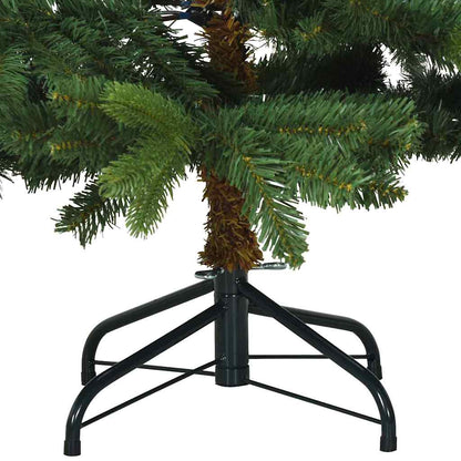 Künstlicher klappbarer Weihnachtsbaum mit Ständer Grün 150 cm