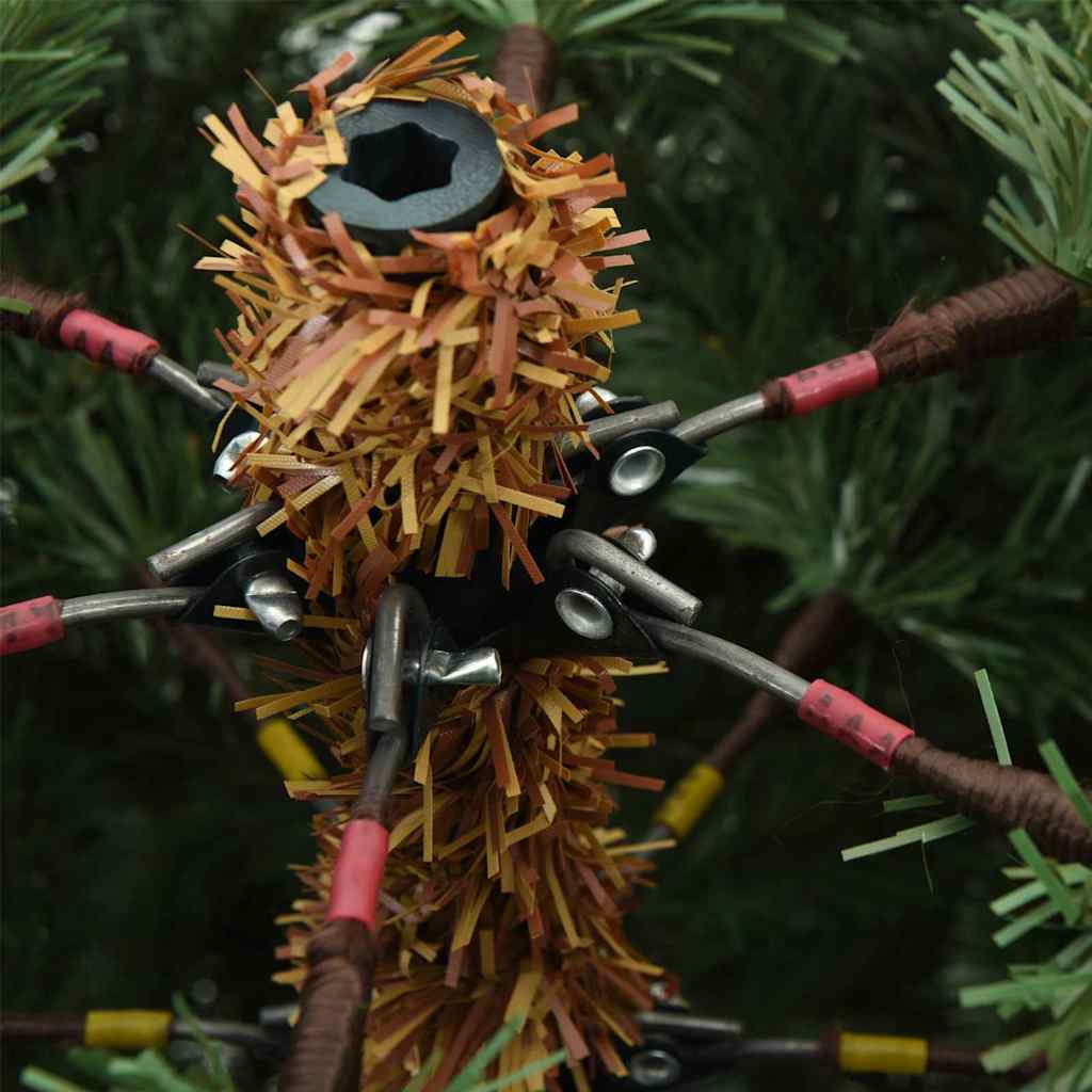 Künstlicher klappbarer Weihnachtsbaum mit Ständer Grün 180 cm