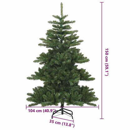 Künstlicher klappbarer Weihnachtsbaum Grün 150 cm PVC, Stahl