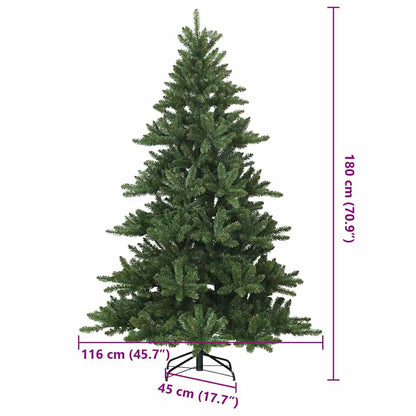 Künstlicher klappbarer Weihnachtsbaum Grün 180 cm PVC, Stahl