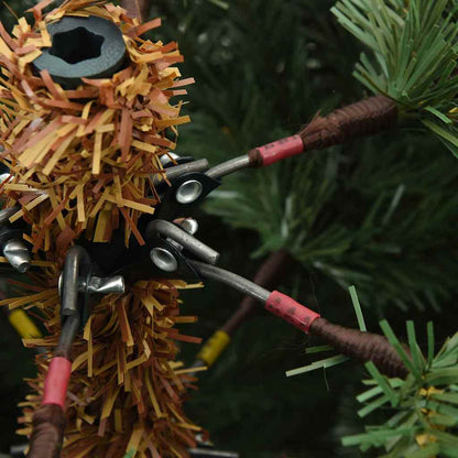 Künstlicher klappbarer Weihnachtsbaum Grün 210 cm PVC, Stahl