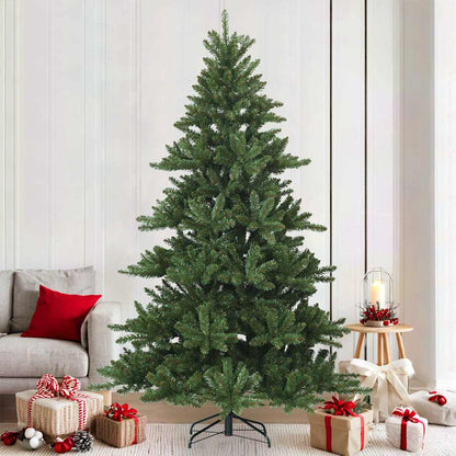 Künstlicher klappbarer Weihnachtsbaum Grün 210 cm PVC, Stahl