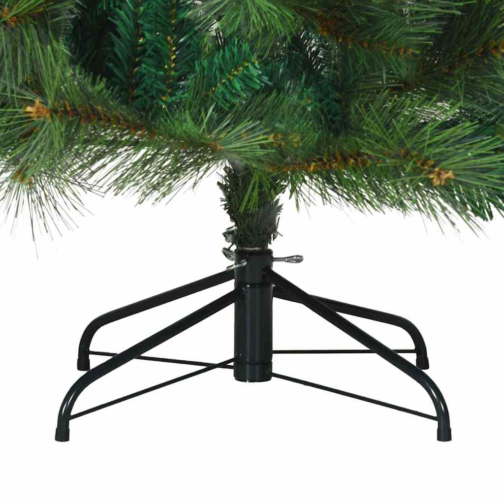 Künstlicher klappbarer Weihnachtsbaum Grün 180 cm PVC, Stahl