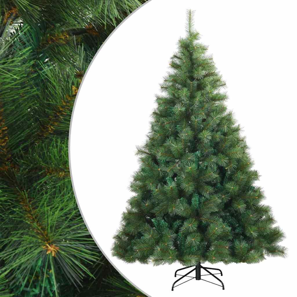 Künstlicher klappbarer Weihnachtsbaum Grün 180 cm PVC, Stahl