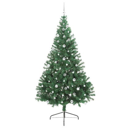 Künstlicher vorbeleuchteter Weihnachtsbaum Grün 240 cm PVC