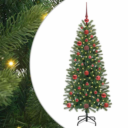 Künstlicher Weihnachtsbaum mit 150 LEDs Grün 120 cm PE und PVC