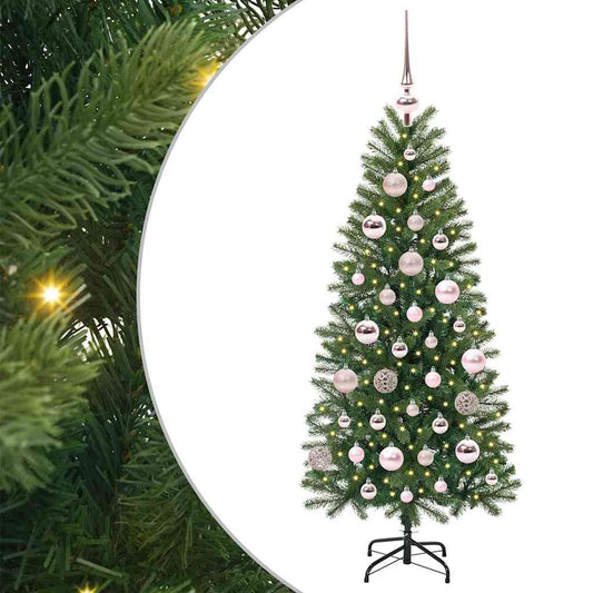 Künstlicher Weihnachtsbaum mit 150 LEDs Grün 120 cm PE und PVC