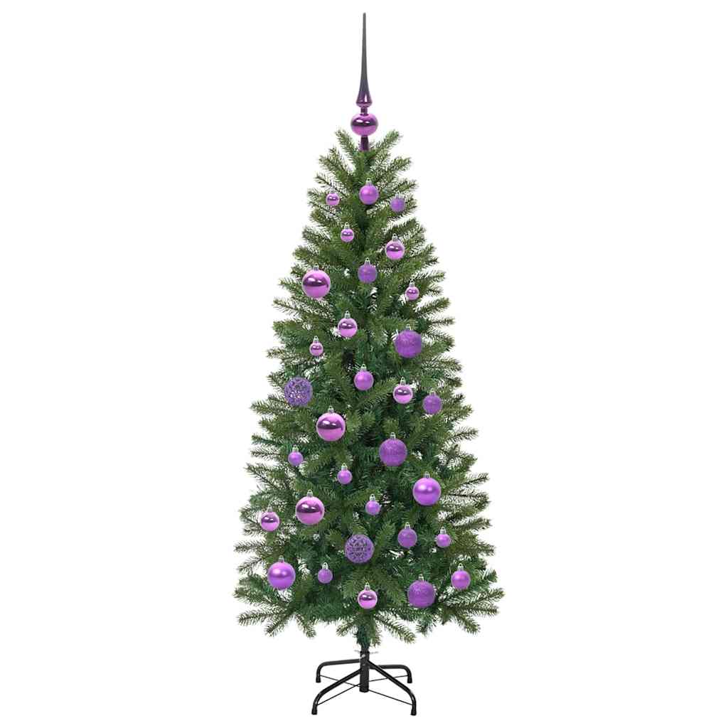 Künstlicher Weihnachtsbaum mit 150 LEDs Grün 120 cm PE und PVC