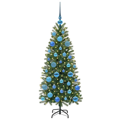 Künstlicher Weihnachtsbaum mit 150 LEDs Grün 120 cm PE und PVC