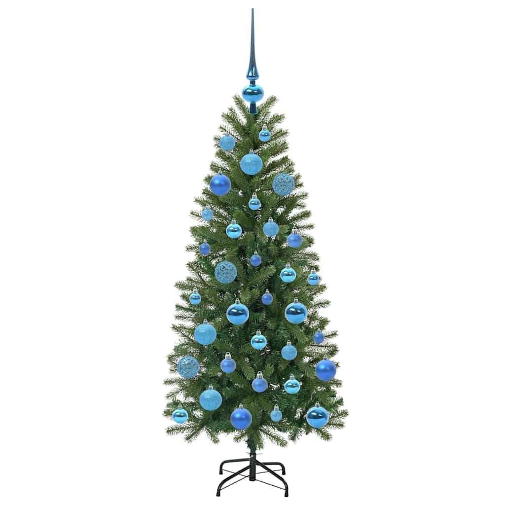 Künstlicher Weihnachtsbaum mit 150 LEDs Grün 120 cm PE und PVC