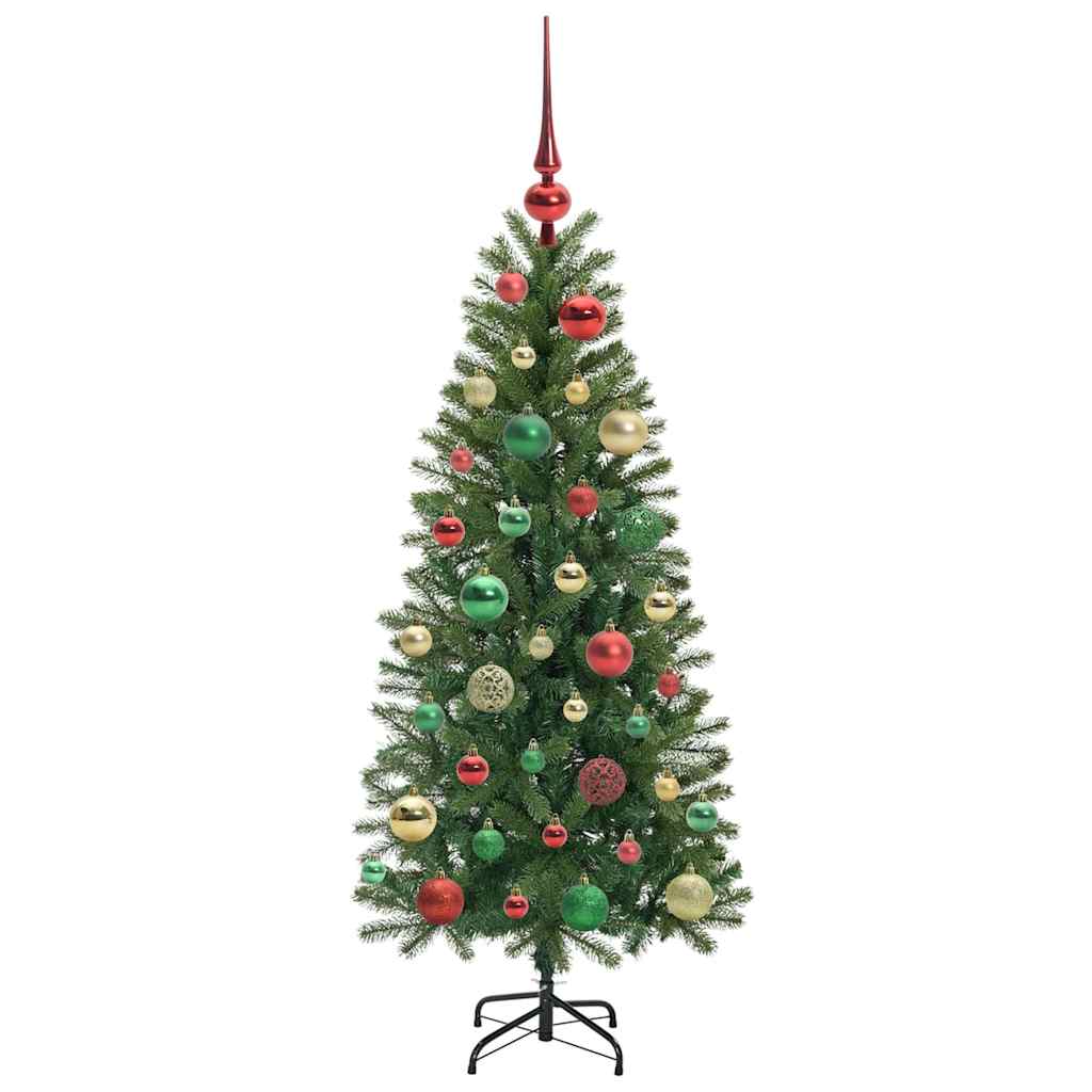 Künstlicher Weihnachtsbaum mit 150 LEDs Grün 120 cm PE und PVC