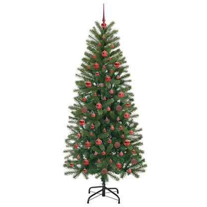 Künstlicher Weihnachtsbaum mit 300 LEDs Grün 180 cm PE und PVC