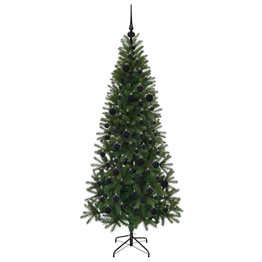 Künstlicher Weihnachtsbaum mit 300 LEDs Grün 180 cm PE und PVC