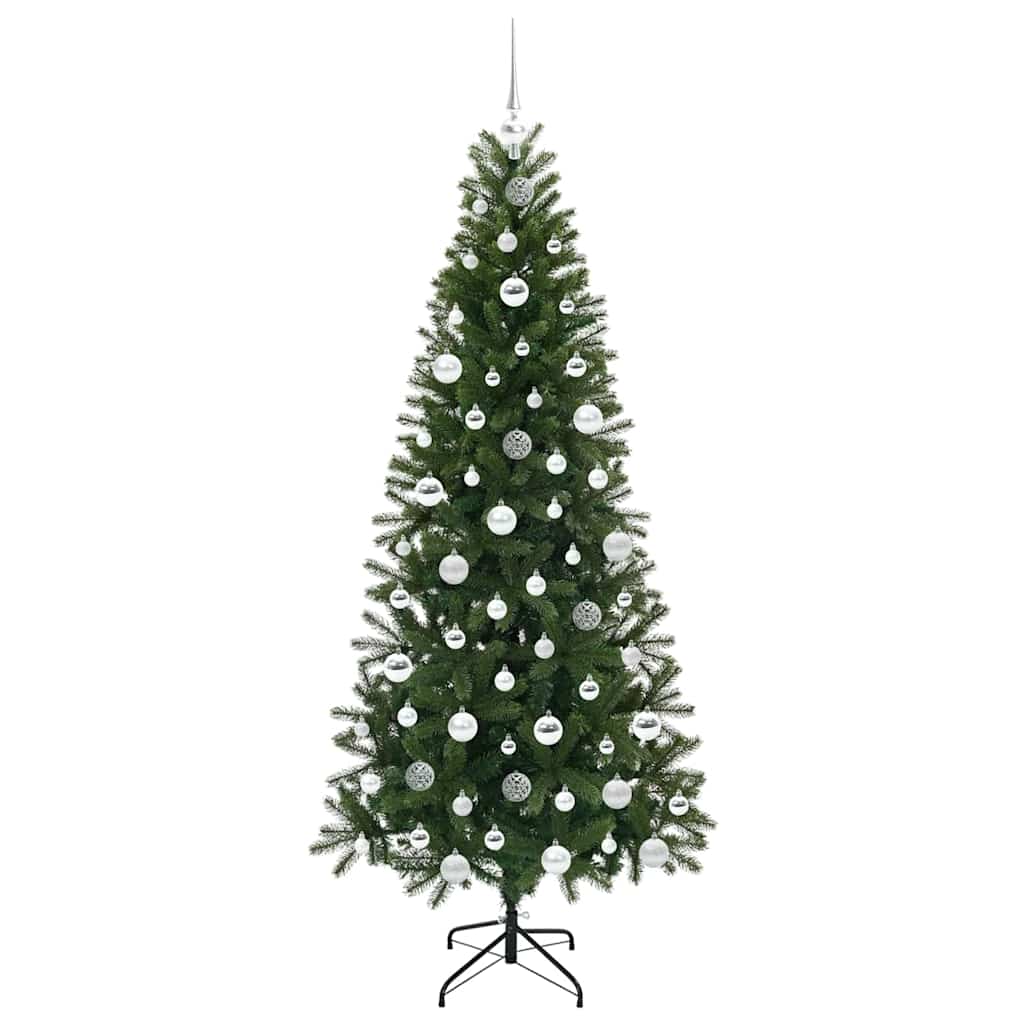 Künstlicher Weihnachtsbaum mit 300 LEDs Grün 180 cm PE und PVC