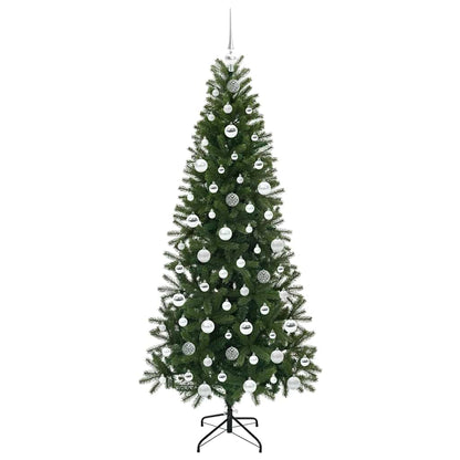 Künstlicher Weihnachtsbaum mit 300 LEDs Grün 180 cm PE und PVC