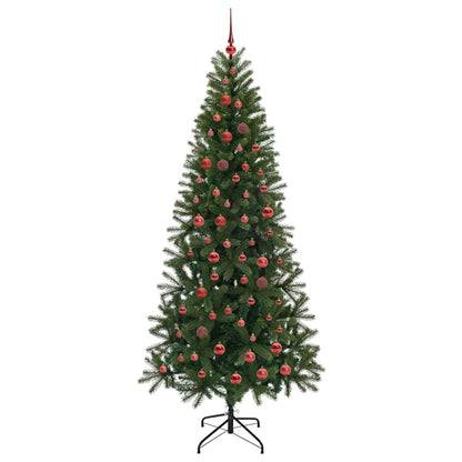 Künstlicher Weihnachtsbaum mit 300 LEDs Grün 210 cm PE und PVC