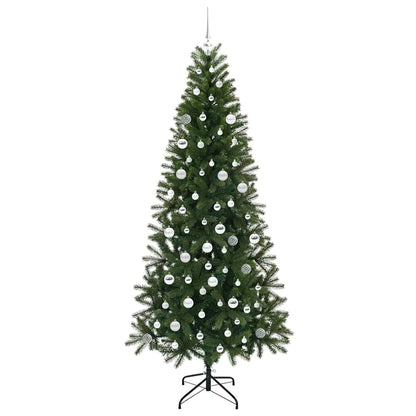 Künstlicher Weihnachtsbaum mit 300 LEDs Grün 210 cm PE und PVC