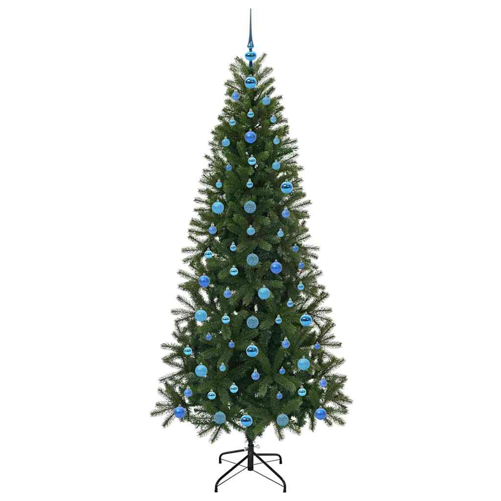 Künstlicher Weihnachtsbaum mit 300 LEDs Grün 210 cm PE und PVC