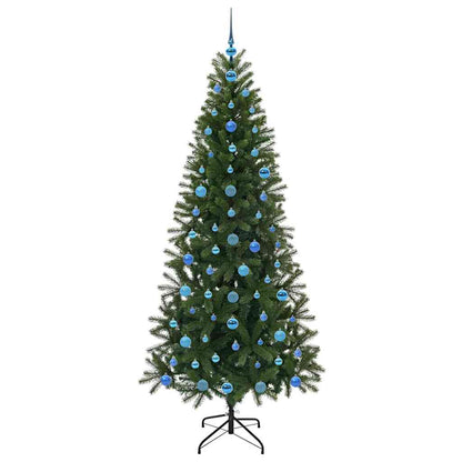 Künstlicher Weihnachtsbaum mit 300 LEDs Grün 210 cm PE und PVC