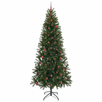 Künstlicher Weihnachtsbaum mit 300 LEDs Grün 240 cm PE und PVC