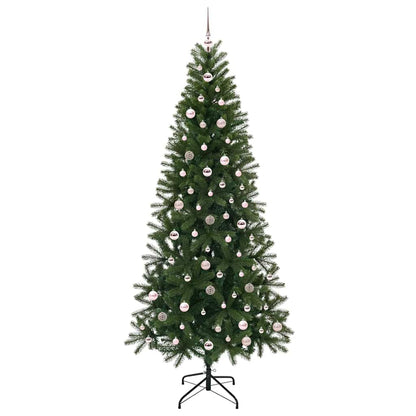 Künstlicher Weihnachtsbaum mit 300 LEDs Grün 240 cm PE und PVC