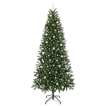 Künstlicher Weihnachtsbaum mit 300 LEDs Grün 240 cm PE und PVC