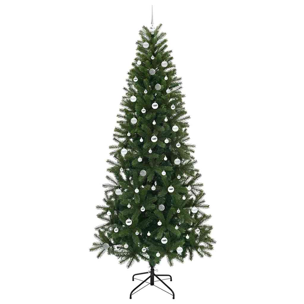 Künstlicher Weihnachtsbaum mit 300 LEDs Grün 240 cm PE und PVC