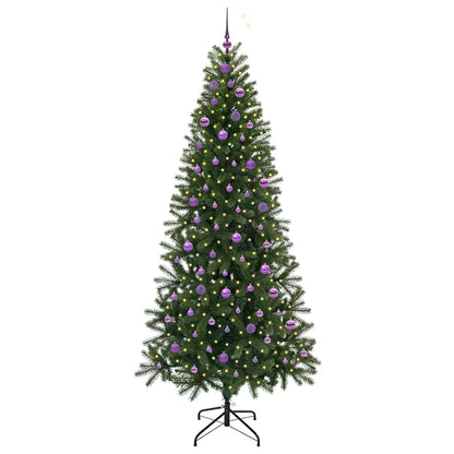 Künstlicher Weihnachtsbaum mit 300 LEDs Grün 240 cm PE und PVC