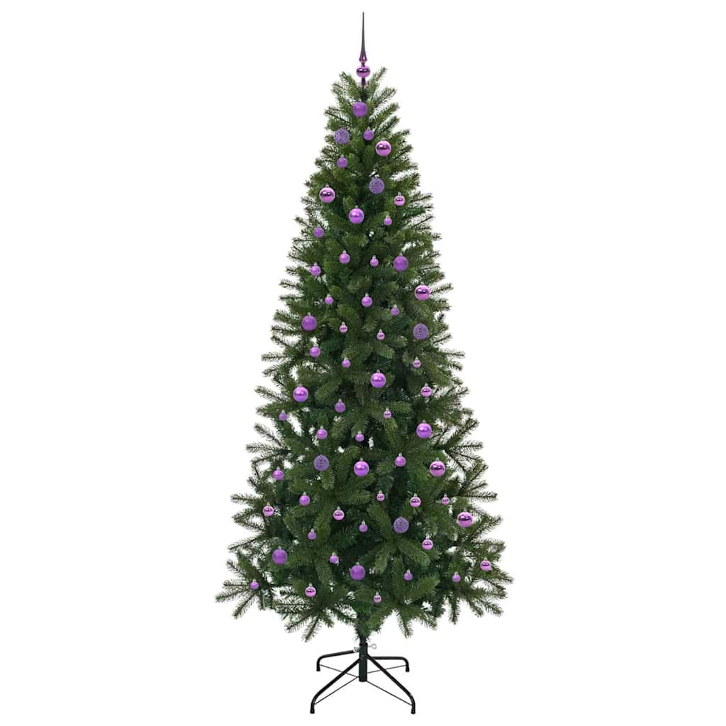 Künstlicher Weihnachtsbaum mit 300 LEDs Grün 240 cm PE und PVC