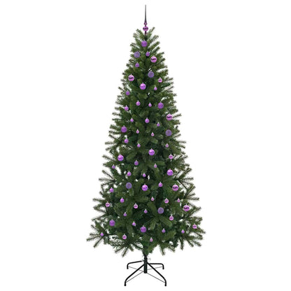 Künstlicher Weihnachtsbaum mit 300 LEDs Grün 240 cm PE und PVC
