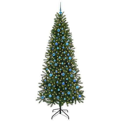 Künstlicher Weihnachtsbaum mit 300 LEDs Grün 240 cm PE und PVC