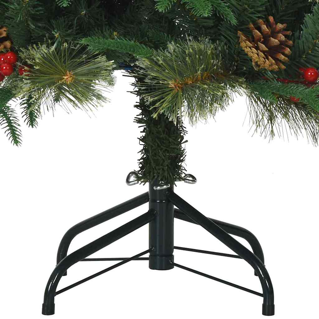 Künstlicher klappbarer Weihnachtsbaum Grün 120 cm PE und PVC