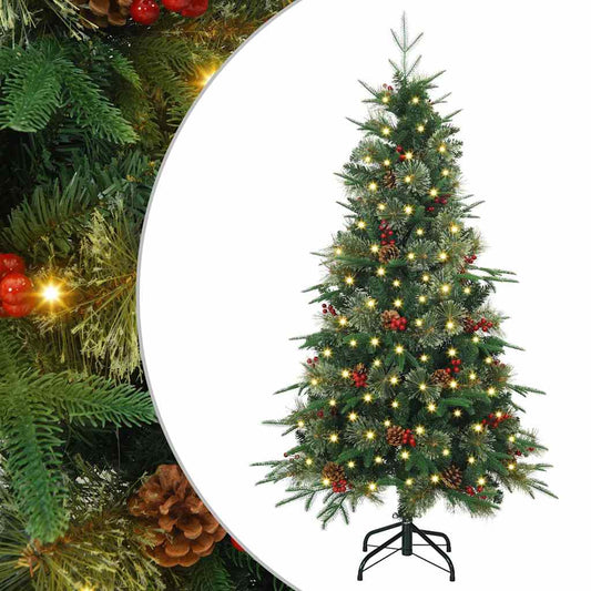 Künstlicher klappbarer Weihnachtsbaum Grün 120 cm PE und PVC