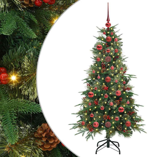 Künstlicher klappbarer Weihnachtsbaum Grün 120 cm PE und PVC