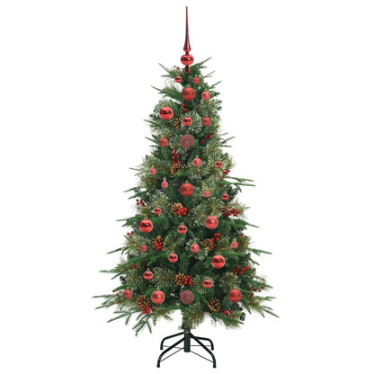 Künstlicher klappbarer Weihnachtsbaum Grün 120 cm PE und PVC