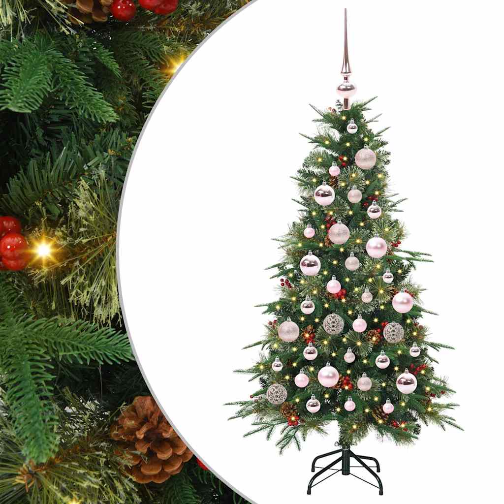 Künstlicher klappbarer Weihnachtsbaum Grün 120 cm PE und PVC