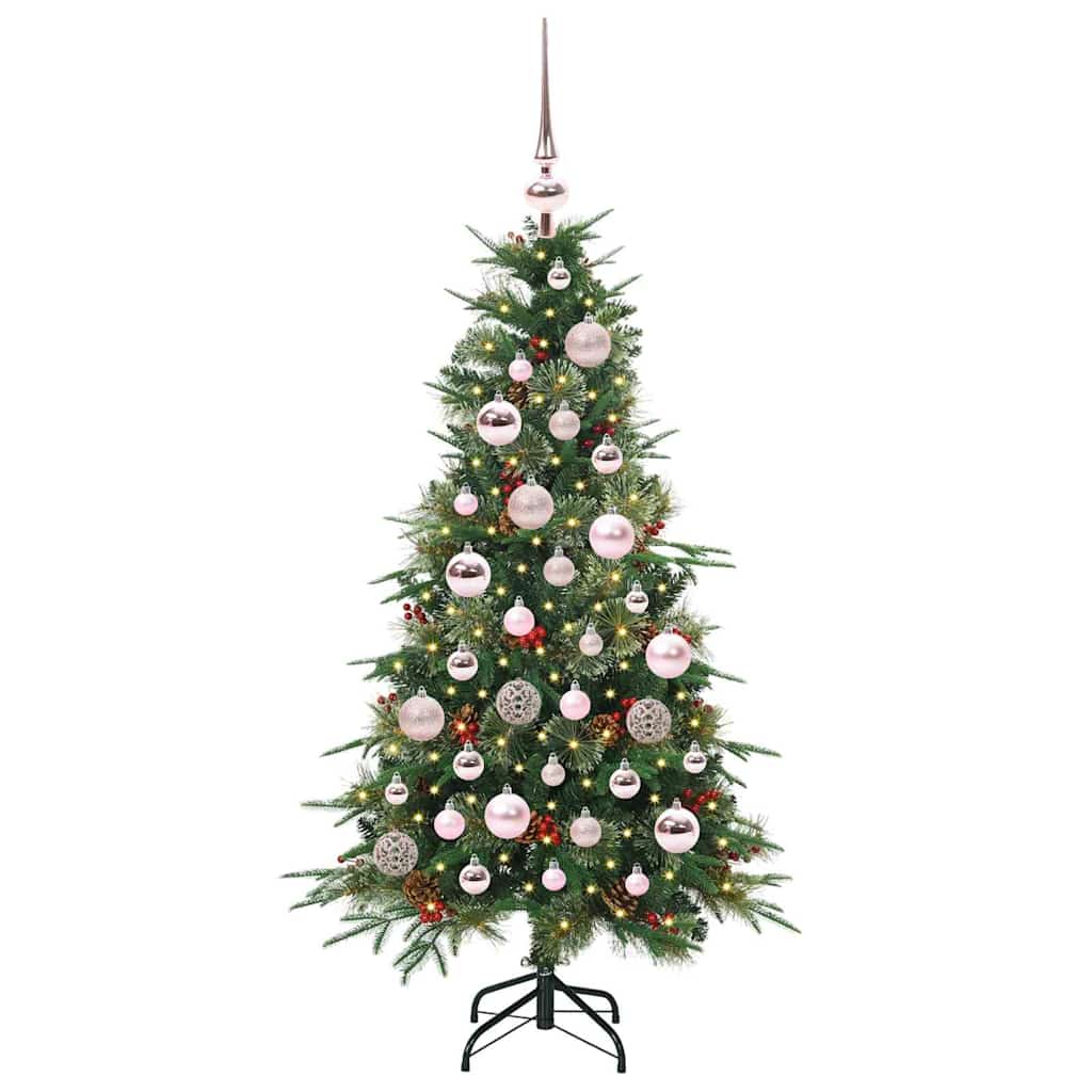 Künstlicher klappbarer Weihnachtsbaum Grün 120 cm PE und PVC
