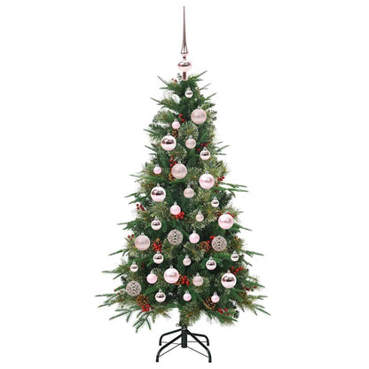 Künstlicher klappbarer Weihnachtsbaum Grün 120 cm PE und PVC