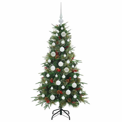 Künstlicher klappbarer Weihnachtsbaum Grün 120 cm PE und PVC