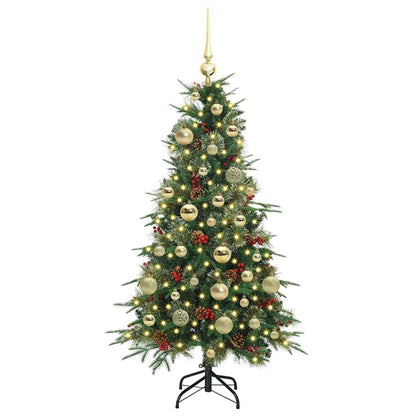 Künstlicher klappbarer Weihnachtsbaum Grün 120 cm PE und PVC