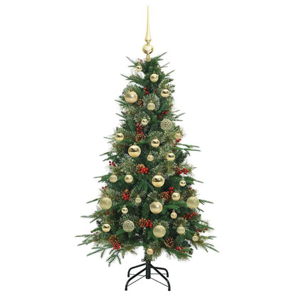Künstlicher klappbarer Weihnachtsbaum Grün 120 cm PE und PVC